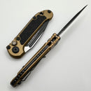 Microtech Knives LUDT Gen III Black Drop Point w/ Tan Handle 1135-1TA