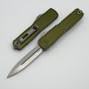 Microtech UTX-70 Gen IV w/ OD Green Handle & D/E Stonewash M390MK 11474-10OD