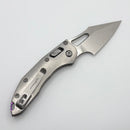 Marfione Select Manual M-Stitch RAM LOK Slab Side Titanium Handles w/ Purple Accents & Stonewash M390MK 169MRL-10MS3