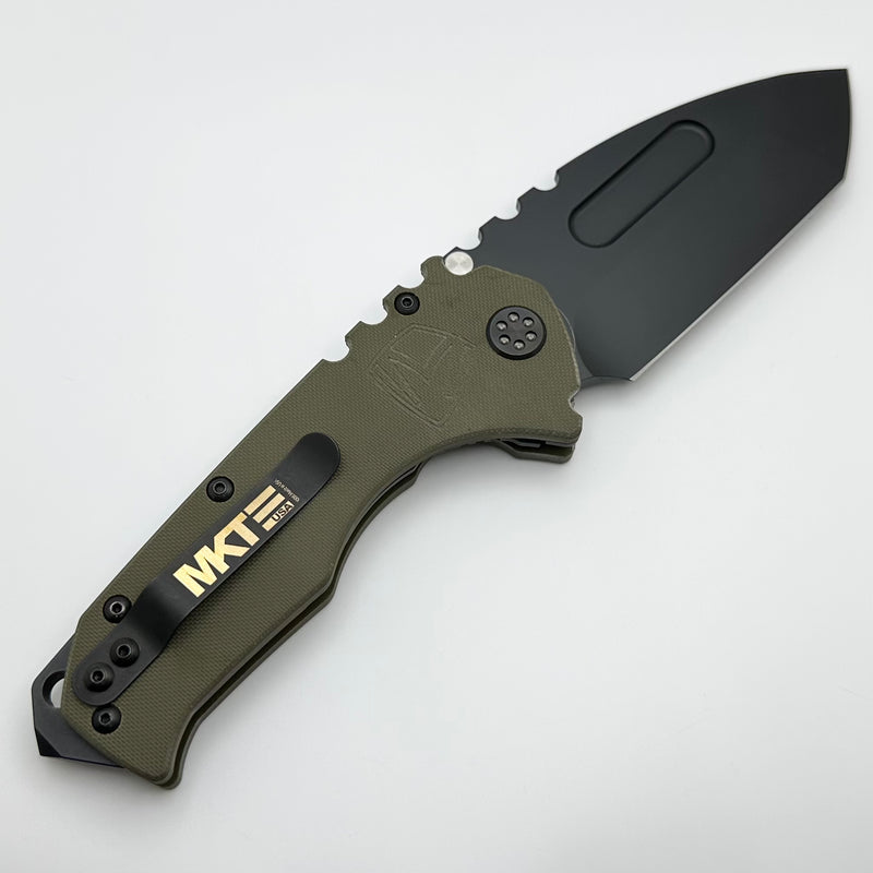 Medford Scout M/P Praetorian OD Green G10 & PVD D2 Blade w/ Black Hardware/Clip