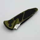 Microtech Socom Elite S/E Full Serrated Auto Tactical w/ OD Green Handles 161A-3OD