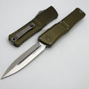 Microtech Knives Combat Troodon Gen III Satin Double Edge w/ OD Green Handle 1142-4OD