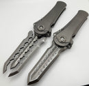 Poikilo Blade Al-Khem Standard 1 w/ Titanium Handles & Pearlescent Stonewash M390