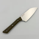 Microtech Santoku 4.2" OD Green G-10 Handle w/ Stonewash M390MK 3300-10OD