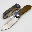 Remette RT Peregrine Falcon Bronze Titanium Handles w/ Thunder Lightning Accents & M390 RTT1-BGX