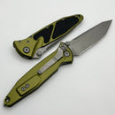 Microtech Socom Elite Manual Tanto Apocalyptic Partial Serrated & OD Green 161-11APOD