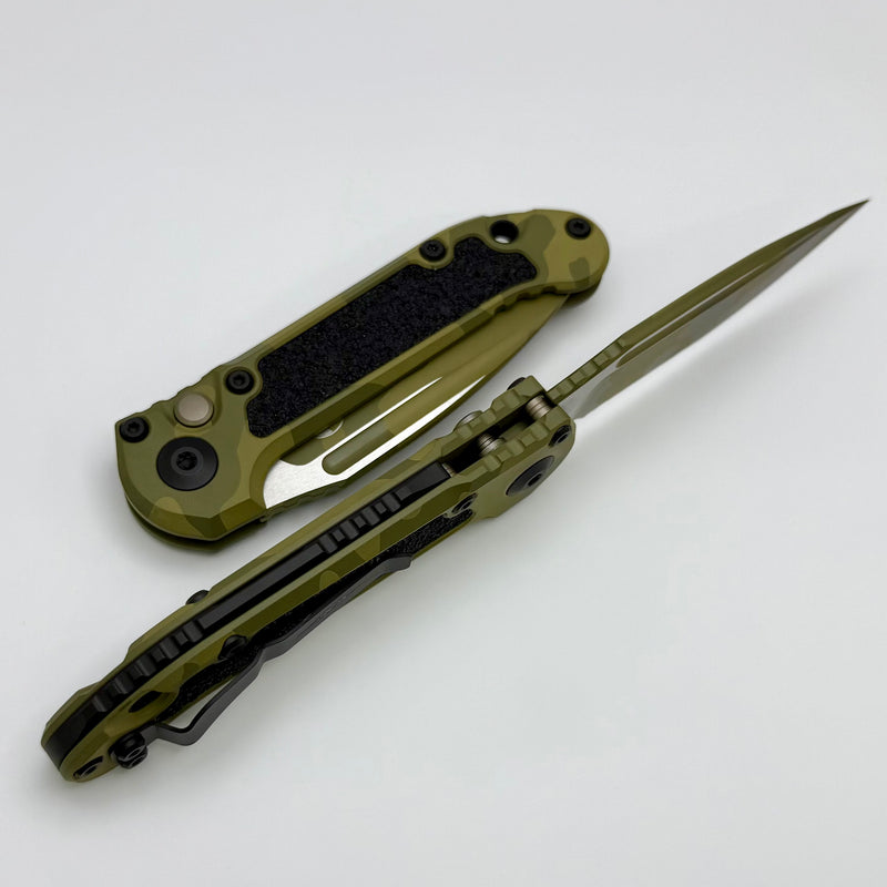 Microtech Knives LUDT Gen III Bazooka Camo Serrated Drop Point 1135-2BOCS-Z4