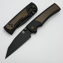 Chaves Knives Sangre 229 The Suit w/ Bronze Titanium Inlaid Titanium Handles & 3.6" Stonewash PVD M390