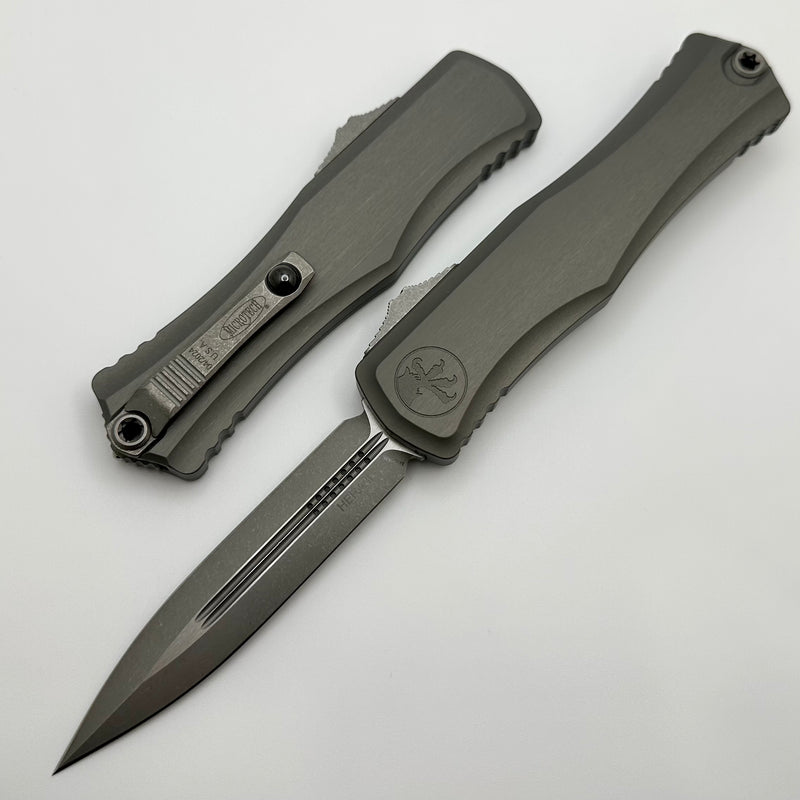 Microtech Knives Hera II Apocalyptic Natural Clear Double Edge 1702-10APNC