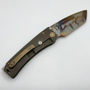 Medford Marauder Full Size "Old School" Tumbled Bronze Titanium Handles w/ 0.26" Vulcan 3V Tanto