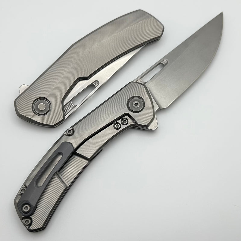 Tactile Knife Co Archer Bright Finished Titanium Framelock w/ MagnaCut