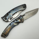 Marfione Custom Knives & Borka Blades Amphibian RAM-LOK Diamondwash Rock Ground M390 & Cosmic Titanium w/ DLC Two Tone Hardware