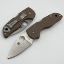 Spyderco Lil' Native Back Lock Brown G-10 Handles & CPM 15V Sprint Run C230MBGPBN15V