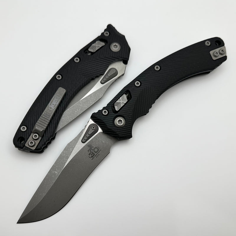 Microtech Amphibian RAM LOK 30th Anniversary Black Fluted G-10 & Apocalyptic M390MK 137RL-10APFLGTBK30