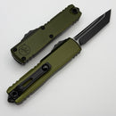 Microtech UTX-85 Gen IV w/ OD Green Handle & Black Full Serrated T/E M390MK 12334-3OD