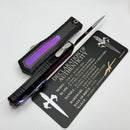 Marfione Custom Atreus Black Aluminum Handle w/ Carbon Fiber & Purple Titanium Inlays & D/E Diamondwash