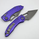 Microtech Borka Stitch Auto w/ Purple Handles & Apocalyptic M390 169-10APPU