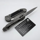 Microtech Knives LUDT Gen III Apocalyptic Drop Point Titanium Handles w/ Grip Inlays