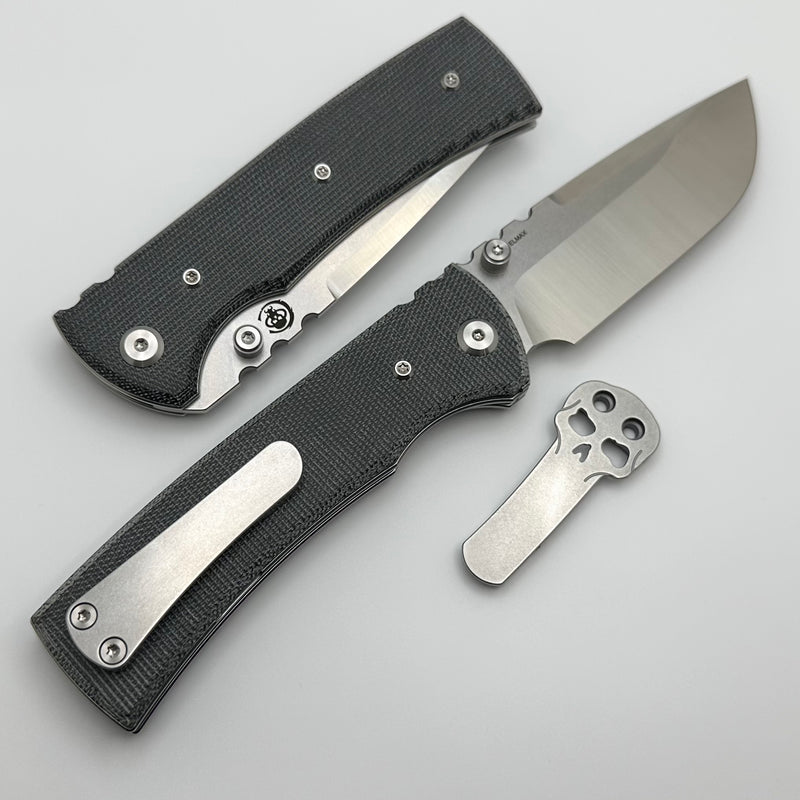 Chaves Knives Redencion 229 w/ Black Micarta & Drop Point Elmax - Blue Label