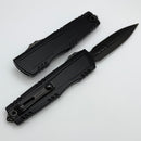 Microtech Luminary D/E DLC Shadow w/ Tritium Inlaid Slider Signature Series 1270-1DLCTSH