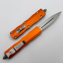 Microtech Dirac Double Edge Stonewash Standard & Orange 225-10OR