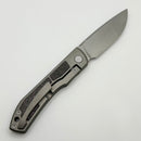 Uldanov Custom Knives Sierra w/ Milled Titanium/Purple Haze Carbon Fiber Inlays & MagnaCut Front Flipper