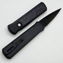 Pro-Tech Godson w/ Violet Marble Carbon Fiber Inlaid Handle & DLC Satin 20CV Blade 7214-Violet CF 20CV