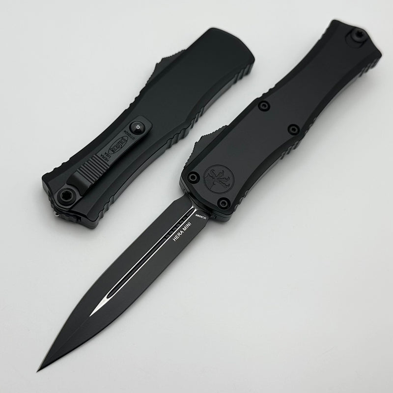 Microtech Knives Mini Hera Black Tactical D/E M390MK 1702M-1T