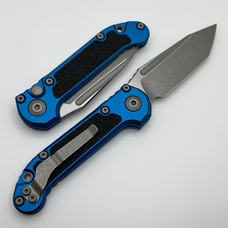 Microtech Knives LUDT Gen III Apocalyptic Tanto w/ Blue Handle 1136-10APBL