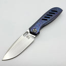 Poikilo Blade Gecko Midtech 5 ZircuTi Handles w/ Zirc Accents & Hand Satin M398