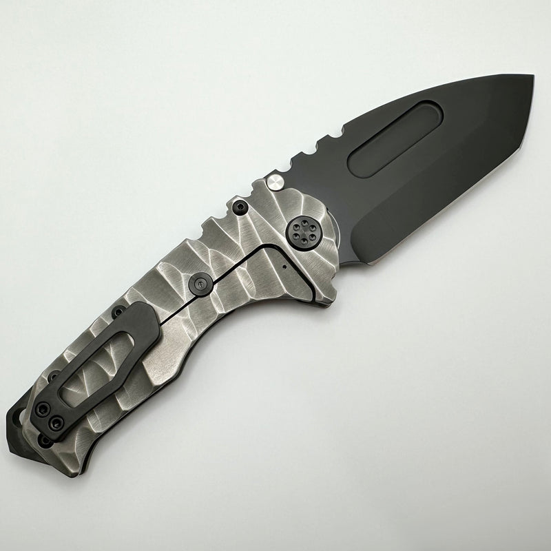 Medford Knife Praetorian T Predator Sculpted Handles w/ PVD Hardware/Clip & S35VN PVD Tanto