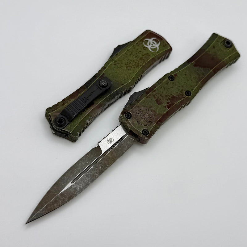 Microtech Knives Mini Hera Outbreak Bayonet M390MK Signature Series 1701M-1OBDS