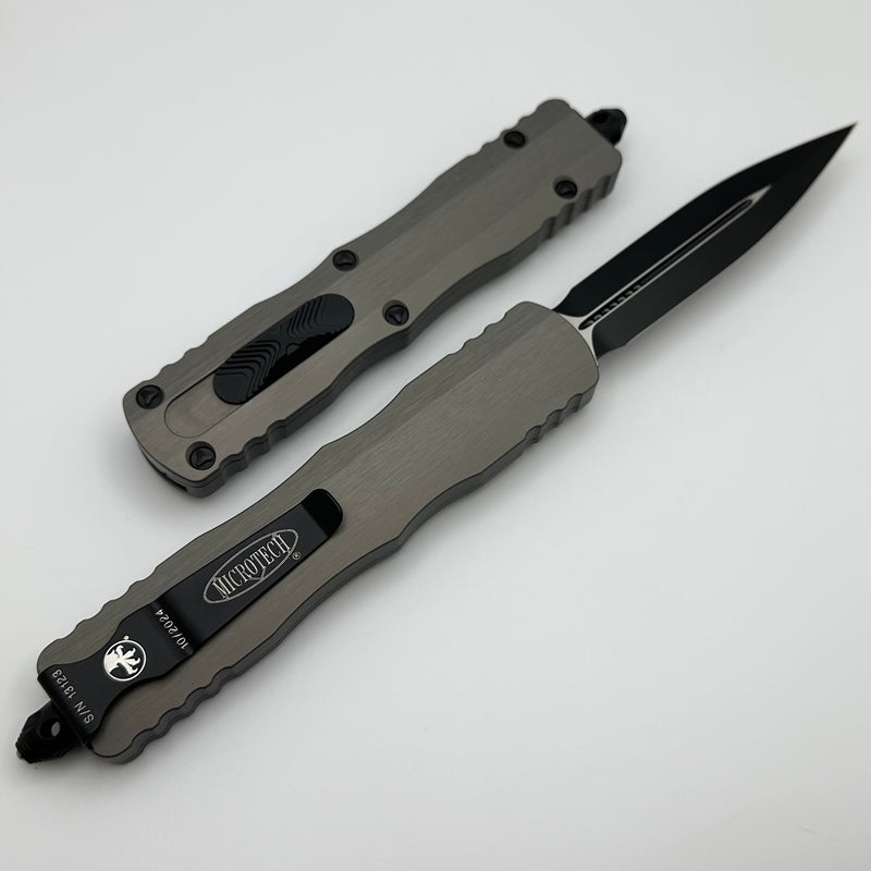 Microtech Dirac Delta Natural Clear w/ Black D/E 227-1NC