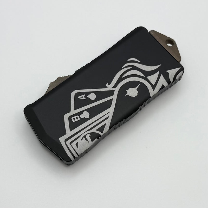 Microtech Exocet T/E Tanto Bronze Dead Man's Hand Signature Series 158