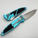 Microtech Socom Elite Auto Turquoise Handle w/ Stonewash Tanto 161A-10TQ