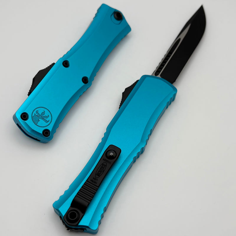 Microtech Knives Mini Hera Black S/E M390MK w/ Turquoise Handle 1703M-1TQ