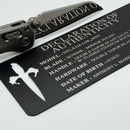 Marfione Custom MSI RAM LOK Mini Double Vapor Blast Titanium Handles w/ Double Vapor Blast Accents & Mirror M390MK