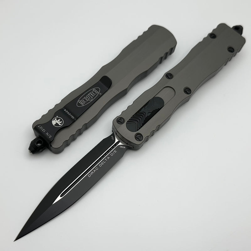 Microtech Dirac Delta Natural Clear w/ Black D/E 227-1NC