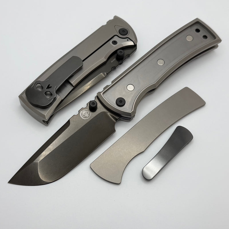 Chaves Knives Redencion 229 Bright Stonewash DLC w/ Titanium Integral Chaves Knives Redencion 229 Bright Stonewash DLC w/ Titanium Integral