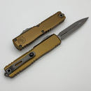 Microtech Ultratech Gen IV D/E Apocalyptic Double Full Serrated w/ Tan Handle 11224-D12APTA