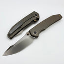 We Knife Ryson Bronze Titanium Handle & Polished Gray M390 WE24086-3