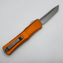 Microtech Knives Combat Troodon Gen III Stonewash Tanto w/ Orange Handle 1144-10OR