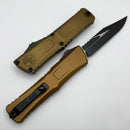 Microtech Knives Combat Troodon Gen III Black Bowie w/ Tan Handle 1146-1TA