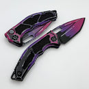 Heretic Knives Medusa Auto Purple Cel Shade w/ Tanto MagnaCut Exclusive H011-CS-PU