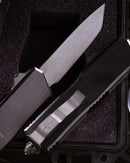 Marfione Custom Executive Scarab 2 Gen 3 DLC Apocalyptic Chisel Tanto w/ Hefted Black Aluminum Handle