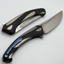 Poikilo Blade Orca Midtech w/ Titanium Handles & Mirror Stonewash M398