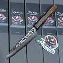 Demko Petty Kitchen Knife w/ Japanese Red Oak Handle & VG10 San Mai