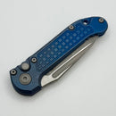 Microtech Marfione Select LUDT Gen III Antique Blue Frag Titanium Handles w/ Blue Accents & Apocalyptic Tanto 1136-10APFRMS2
