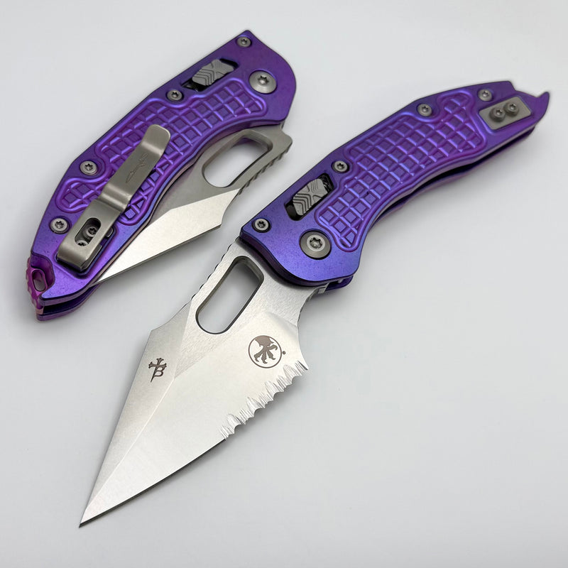 Microtech Marfione Select Manual Stitch RAM LOK Purple Haze Frag Titan