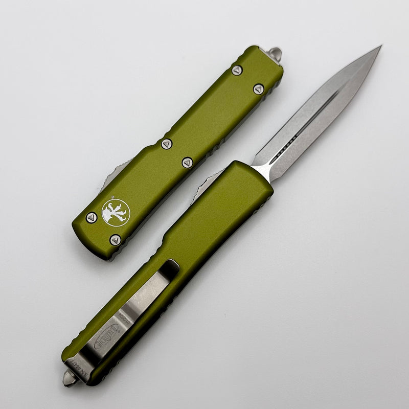 Microtech UTX-70 MAGNACUT Stonewash D/E & OD Green 147-10OD